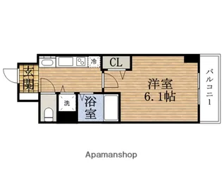 大阪府大阪市中央区本町橋【マンション】の間取り