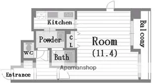 大阪府大阪市中央区上本町西2丁目【マンション】の間取り