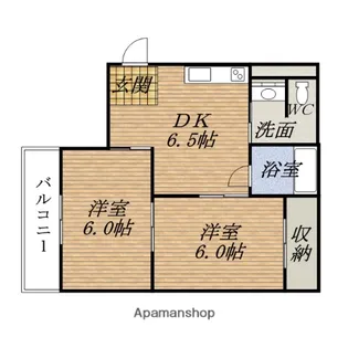 大阪府大阪市西区南堀江4丁目【マンション】の間取り