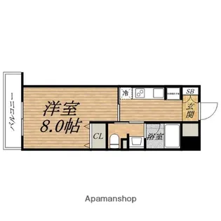グランマーレ天満橋【4階】の間取り