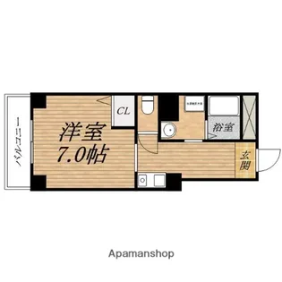 サンクール松屋町【5階】の間取り