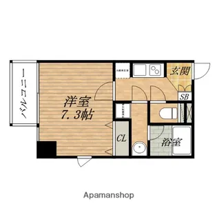 エスライズ本町東【3階】の間取り