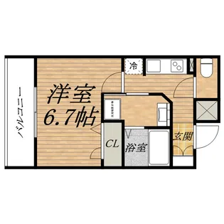 LC本町【4階】の間取り