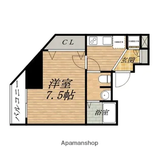 ESRISE堺筋本町【15階】の間取り