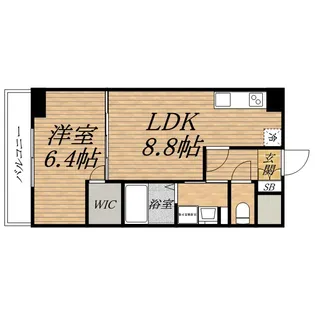 アプリーレ堺筋本町【9階】の間取り