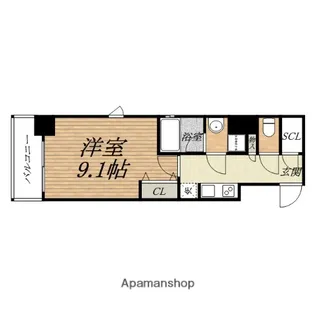 Fortuney大手前【2階】の間取り