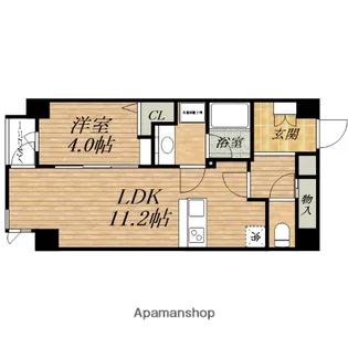 プロシードTURIGANE【13階】の間取り