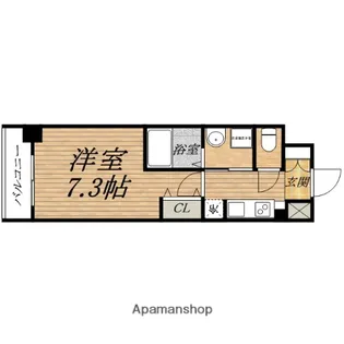 ミュプレ北浜【6階】の間取り