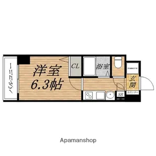 ESTEMPLAZA MIDPLACE【9階】の間取り