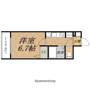 エステムプラザミッドプレイス【3階】の間取り