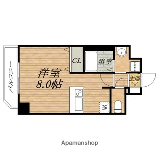 プレサンス中之島公園アティレ【5階】の間取り