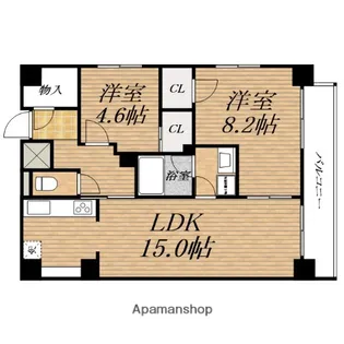 KDX堺筋本町レジデンス【14階】の間取り