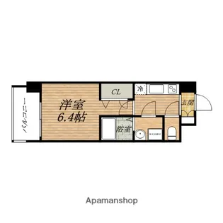 レジュールアッシュ大阪城北【10階】の間取り