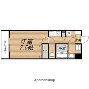 アーバネックス谷町【11階】の間取り