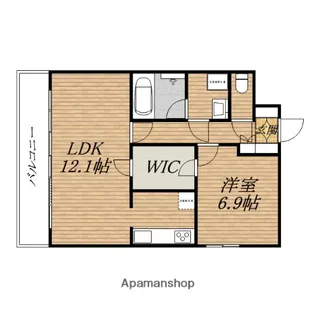 アスヴェル心斎橋東Ⅱ【10階】の間取り