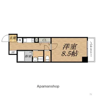アスティオン大手通【10階】の間取り