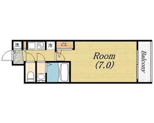 1Kの間取り画像