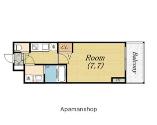 レジュールアッシュ心斎橋リュクス【2階】の間取り