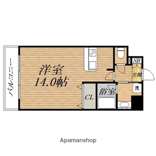 グランツ西大橋【12階】の間取り