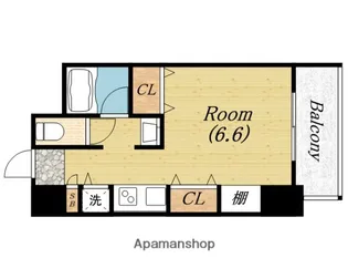 エル・セレーノ九条【4階】の間取り