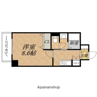 WILLDO松屋町【7階】の間取り