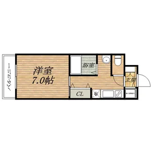 レジデンス大阪城前【4階】の間取り