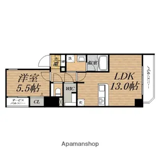 プレサンス北浜パレス【7階】の間取り
