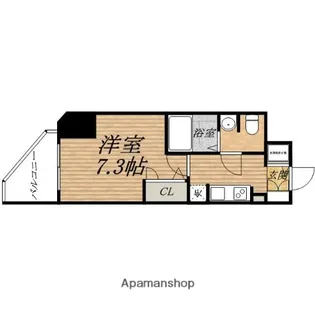 スワンズシティ大手前ソレイユ【10階】の間取り
