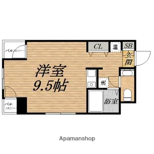 コーシン北浜【5階】の間取り