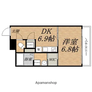 アーバンフラッツ瓦町【9階】の間取り