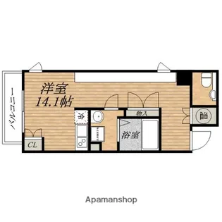 アーバンフラッツ瓦町【5階】の間取り