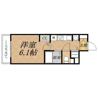 プレサンス心斎橋ルティア【7階】の間取り