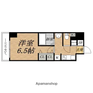 ユーレジデンス淀屋橋【7階】の間取り