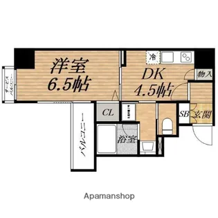 プレサンスNEO心斎橋【11階】の間取り