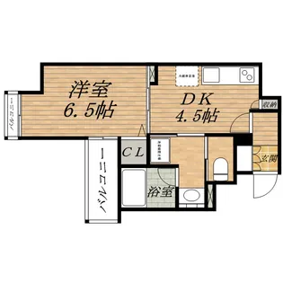 プレサンスNEO心斎橋【2階】の間取り