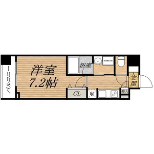 カスタリア堺筋本町【8階】の間取り