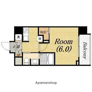 エスリード阿波座サウスプレイス【7階】の間取り