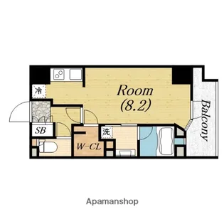 パークアクシスうつぼ公園【7階】の間取り