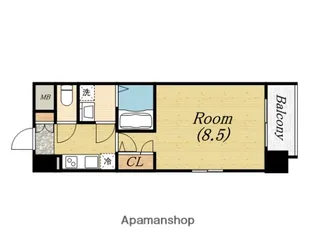 エスリード阿波座シティーウエスト【4階】の間取り