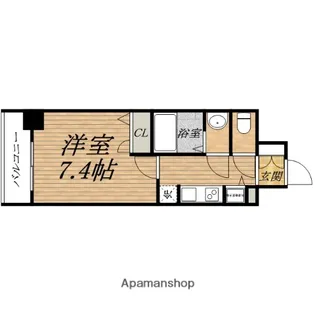 URBANEX大阪城WEST【15階】の間取り