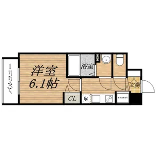 プレサンス松屋町駅前【4階】の間取り