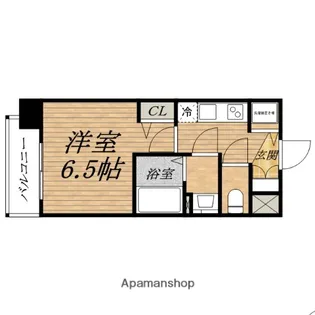 プレサンス松屋町駅前【4階】の間取り