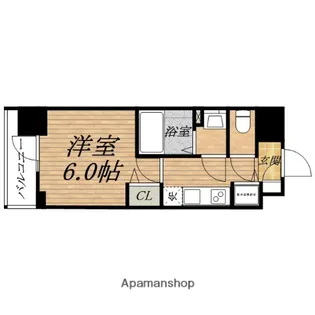 プレサンス松屋町駅前【4階】の間取り