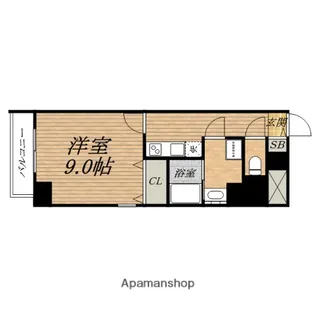 プルミエール南本町【6階】の間取り