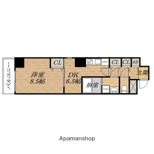 プルミエール南本町【7階】の間取り