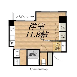 ソーレブリアンテ【4階】の間取り