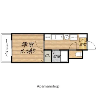 ロイヤルメゾン北浜【6階】の間取り