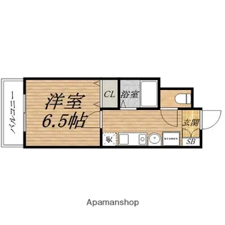 ロイヤルメゾン北浜【5階】の間取り