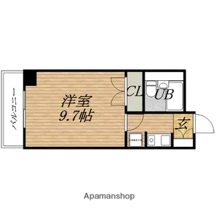 ライオンズマンション大手前第2【4階】の間取り