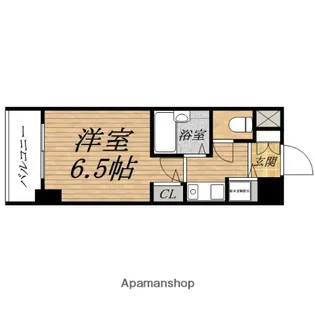 1Kの間取り画像